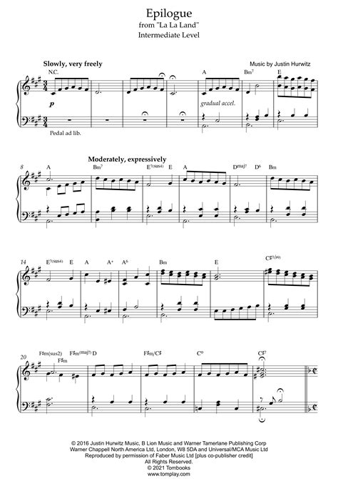 partition lalaland piano pdf gratuit.